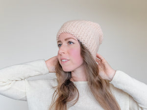 Knit hat for women, Slouchy Chunky Knit Beanie, Knitted beanie for girls, Hand knit hats for women