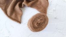 Load image into Gallery viewer, 100%  Baby Camel Hair 100g ball unbleached, undyed, Salted caramel camel wool yarn, Pure wool yarn, Sustainable yarn, Eco-friendly &amp; Ethical Yarn
