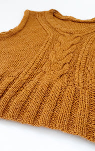 cable knit vest