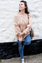 Load image into Gallery viewer, Oversized Chunky Sweater, Chunky Knit sweater, Cable knit dress, Chunky knit dress, Cable knit sweater dress, Knit dresses for women, Boho
